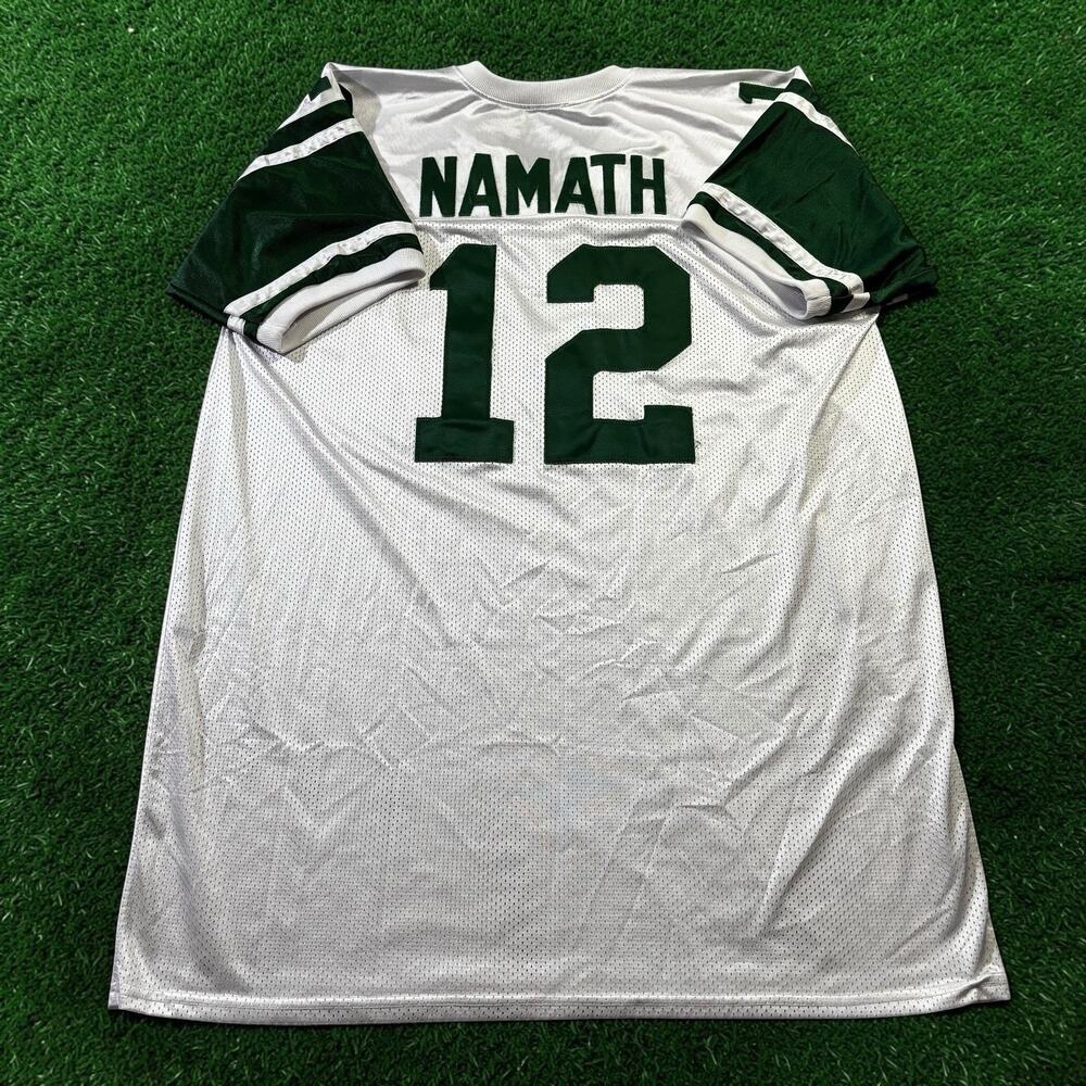 Vintage Joe Namath New York Jets Jersey 12 XXL 2XLT Stitched NY Sports USA